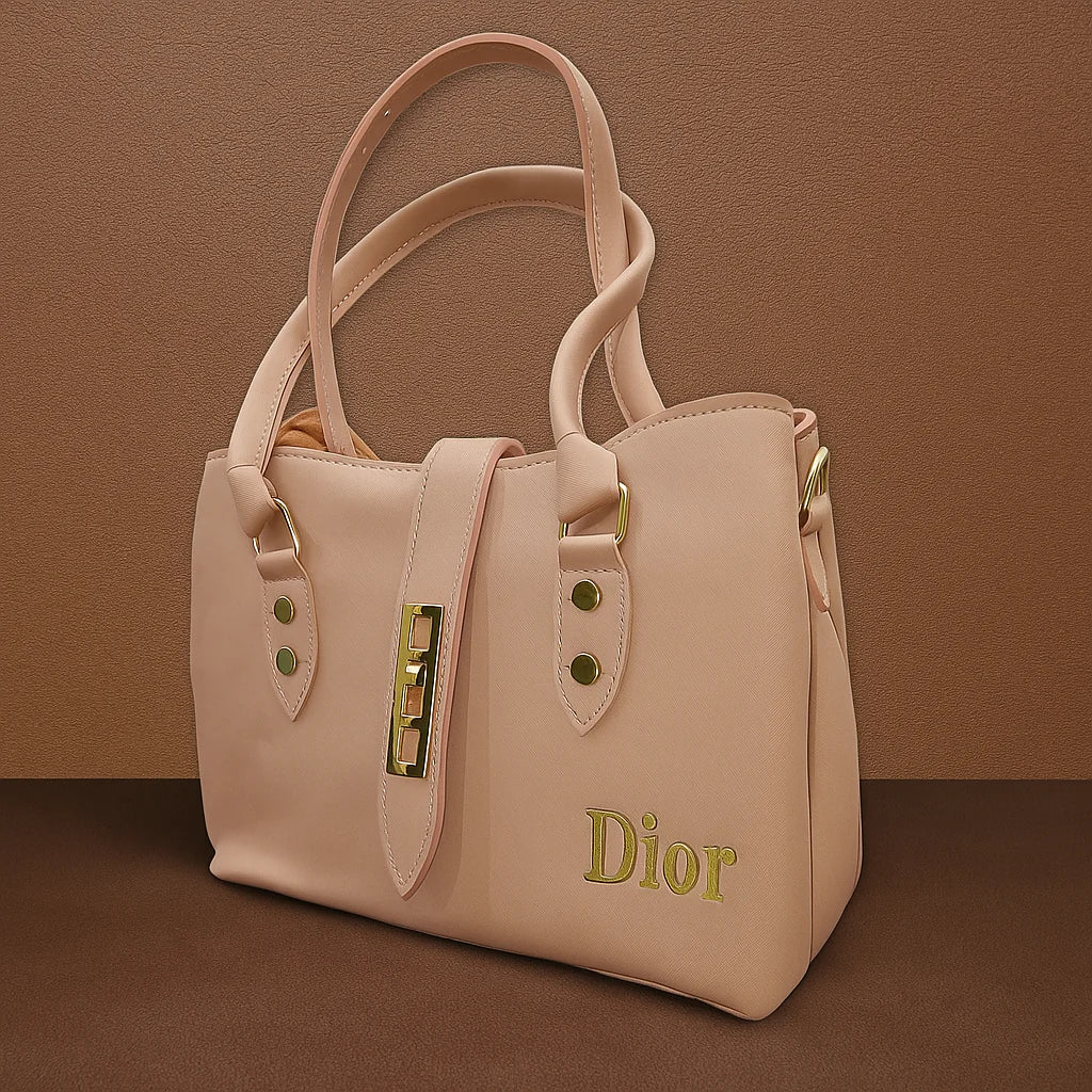 Elegant Blush Pink Dior-Inspired Handbag