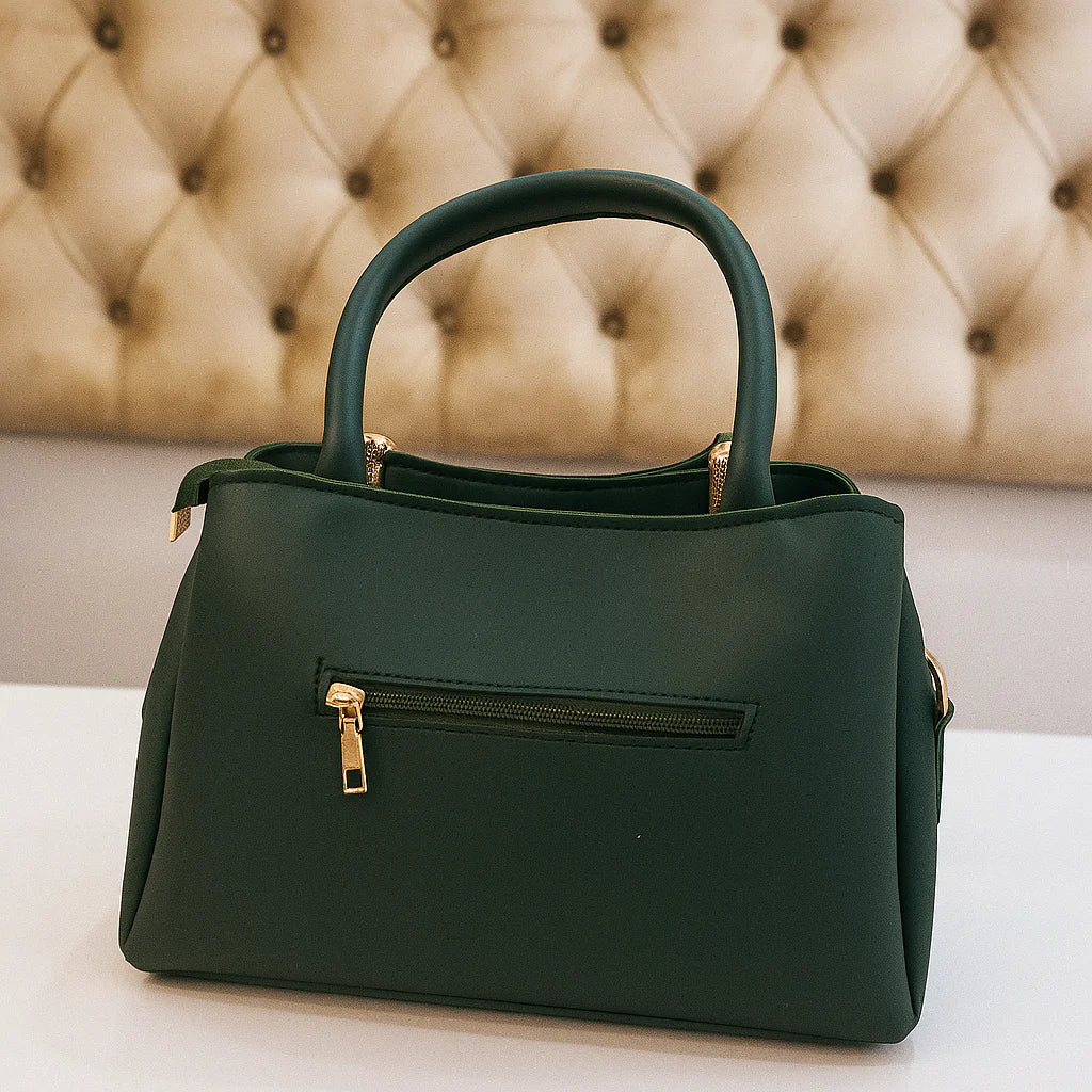 Luxury Louis Vuitton Black Handbag – Elegant Designer Tote with Gold Detailing